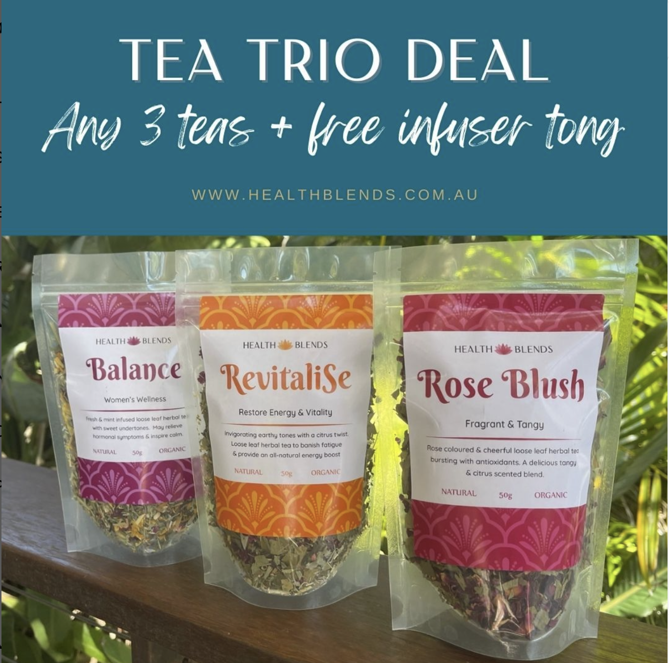Health Blends teas- "Tea Trio Deal"